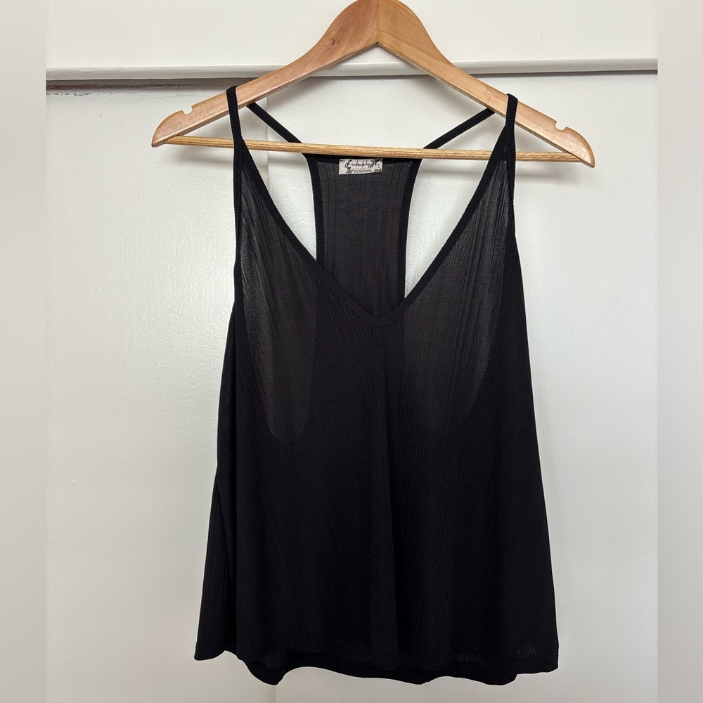 Free People Intimately Slinky Slink Black Tank Top Size XS LIKE NEW